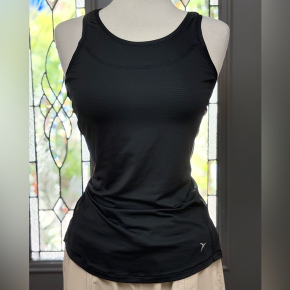 Old Navy Black Go-Dry Racerback Active Tank Top - Picture 2 of 8